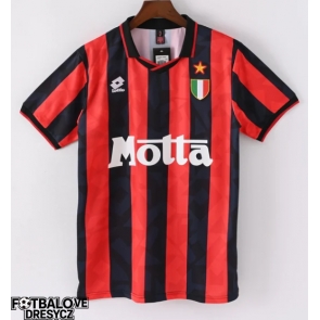 AC Milan 1993-1994 Retro Domácí Dres Krátký Rukáv